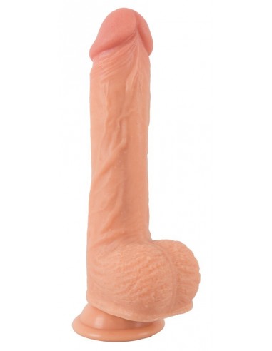 Realistyczne Duże Dildo z Przyssawką i Jądrami 22 cm - Dilda giganty - 4