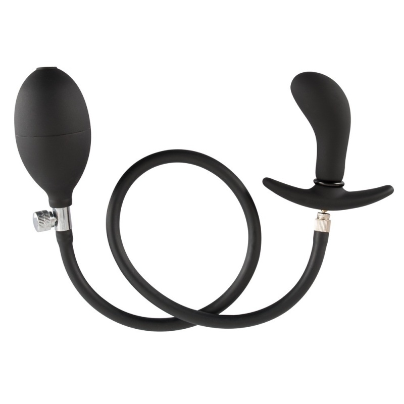 Pompowany korek analny Inflatable Plug — regulowana średnica, miękki silikon, długość całkowita 8 cm - 4