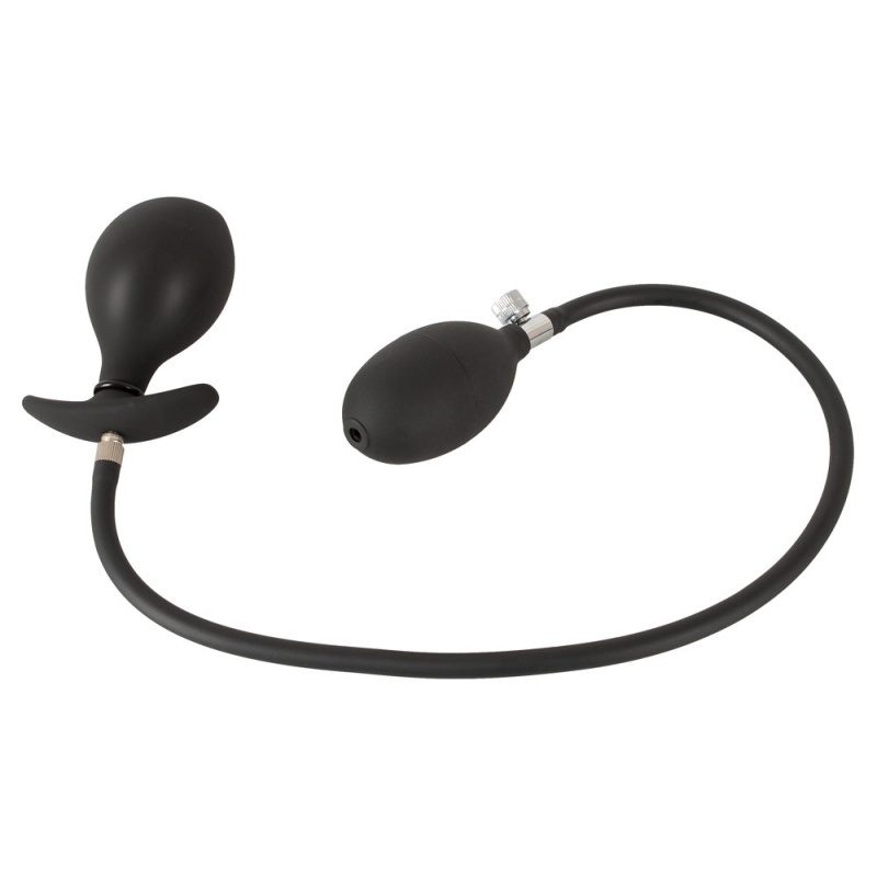 Pompowany korek analny Inflatable Plug — regulowana średnica, miękki silikon, długość całkowita 8 cm - 5