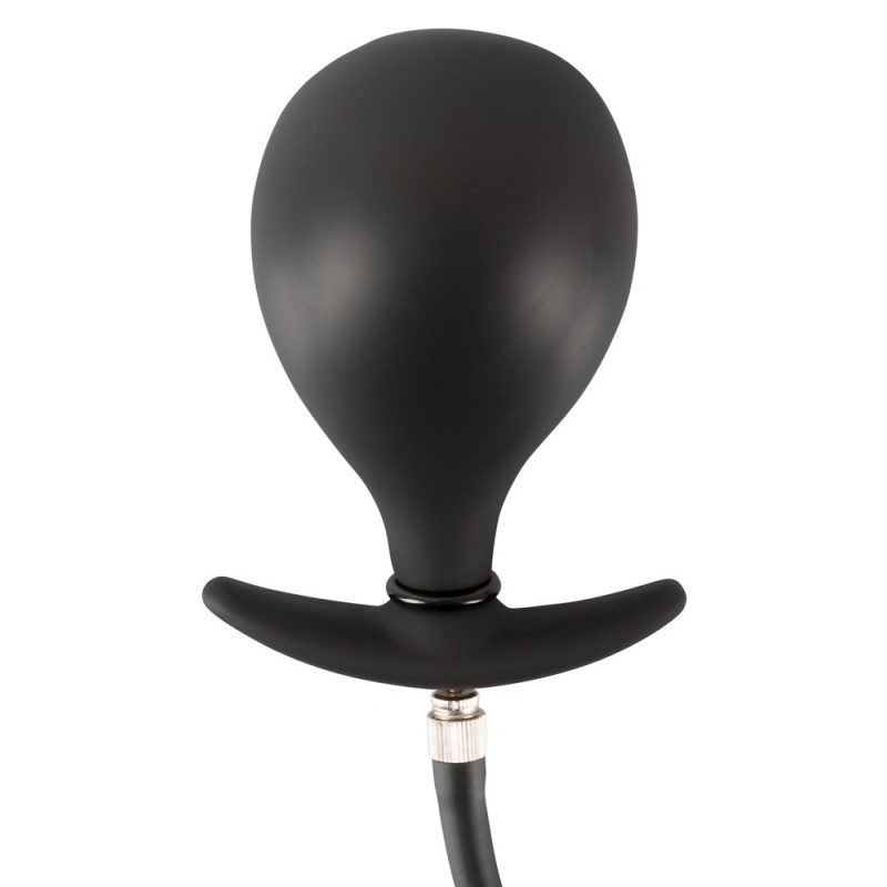 Pompowany korek analny Inflatable Plug — regulowana średnica, miękki silikon, długość całkowita 8 cm - 7