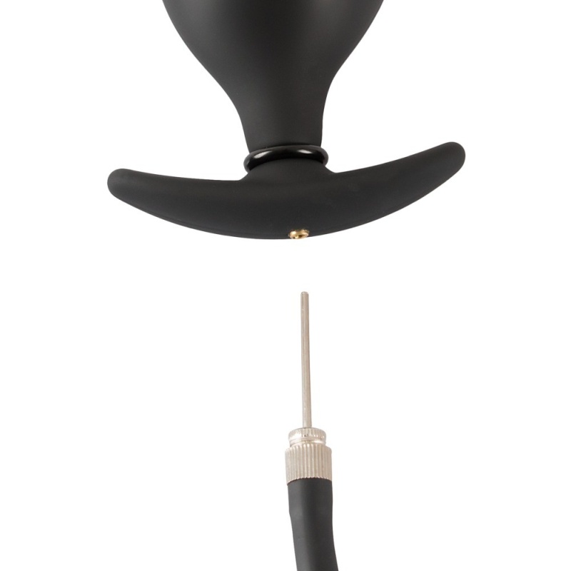 Pompowany korek analny Inflatable Plug — regulowana średnica, miękki silikon, długość całkowita 8 cm - 8