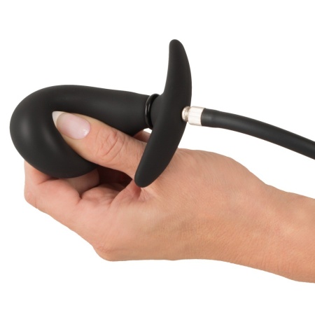 Pompowany korek analny Inflatable Plug — regulowana średnica, miękki silikon, długość całkowita 8 cm - 10