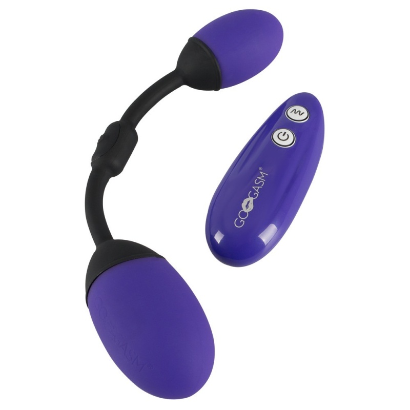 Kulki miłości GoGasm Vibrating Pussy & Ass Balls – podwójna stymulacja waginalno-analna z pilotem, długość 21 cm - 2
