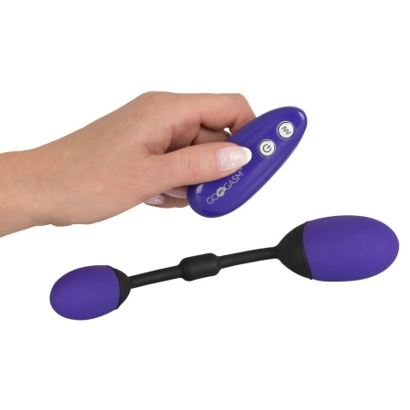 Kulki miłości GoGasm Vibrating Pussy & Ass Balls – podwójna stymulacja waginalno-analna z pilotem, długość 21 cm - 4
