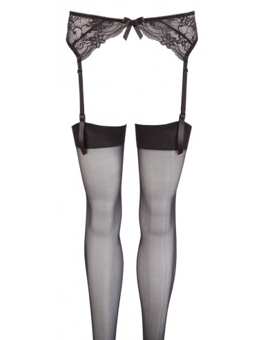 Suspender Belt black S/M - Pończochy - 3