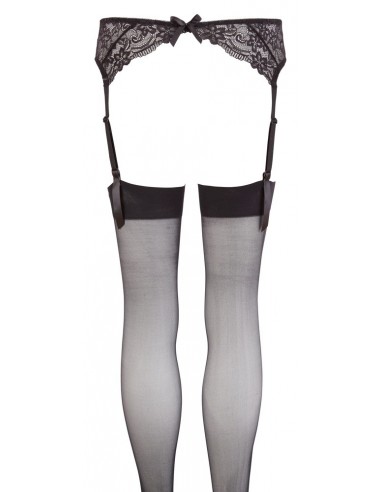 Suspender Belt black S/M - Pończochy - 5