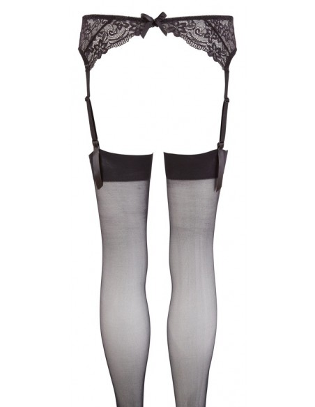 Suspender Belt black S/M - Pończochy - 5