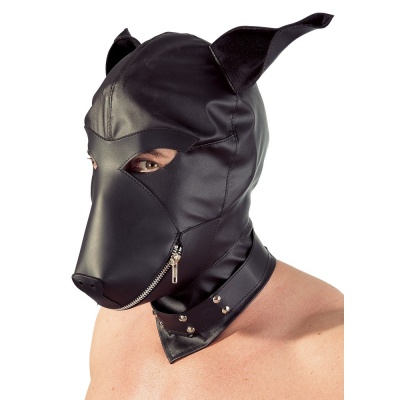 Opaska Erotyczna Imitation leather dog mask - 1 2