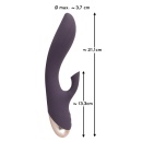 Wibrator ssący Sucking Vibrator, 12 trybów ssania i wibracji, zakrzywiony trzon, 21,6 cm, średnica 3,7 cm - 2