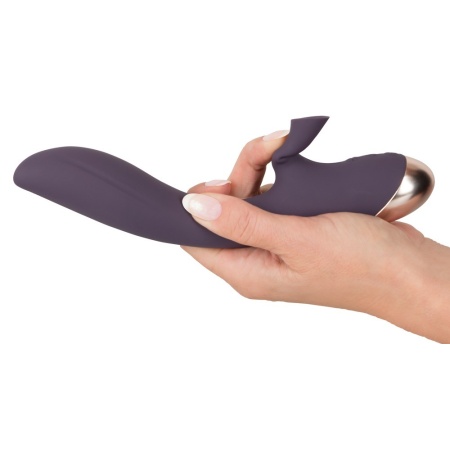 Wibrator ssący Sucking Vibrator, 12 trybów ssania i wibracji, zakrzywiony trzon, 21,6 cm, średnica 3,7 cm - 8
