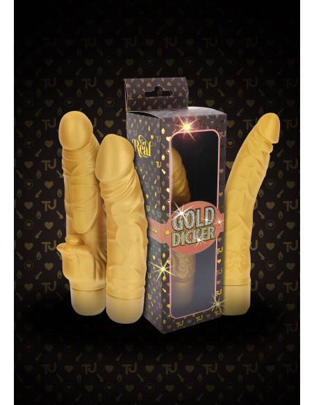 Gold Dicker Original Vibrator - Wibratory Realistyczne - 9
