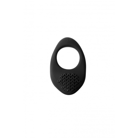 Pierścień wibracyjny na penisa Moonshine Black - silikon, średnica wewnętrzna 3 cm, 1 tryb wibracji - 2