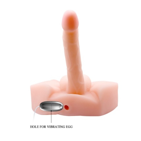 Masturbator dwustronny BM-009042 z wibracją i rotacją - długość 20 cm - 3