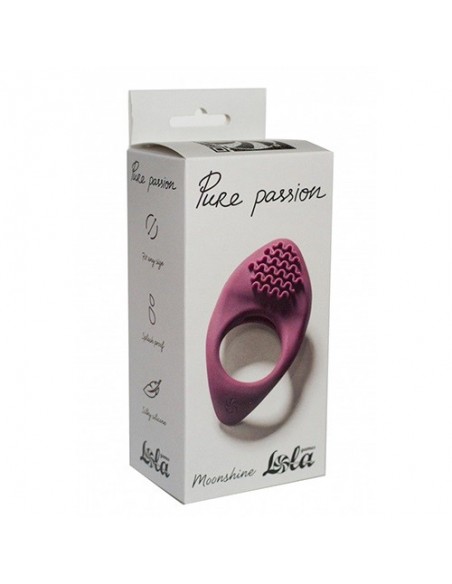 Erection Vibroring Pure Passion Moonshine Wine Red - Pierścienie erekcyjne wibrujące - 1