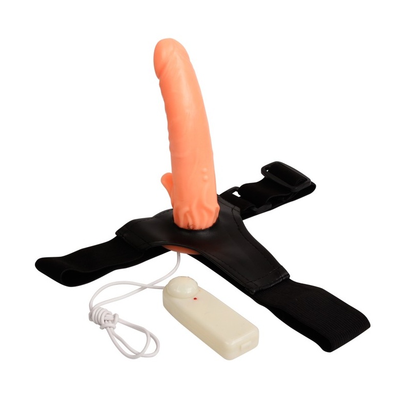 Strapon Ultra Passionate z wibracją i rotacją, 18 cm - 3