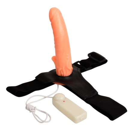 Strapon Ultra Passionate z wibracją i rotacją, 18 cm - 3