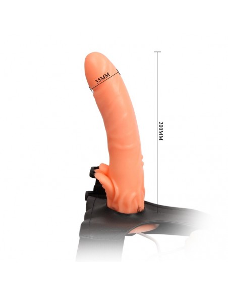 Ultra Passionate Harnes Vibrating - Strap-ony, dilda na pasku z wibracją - 5