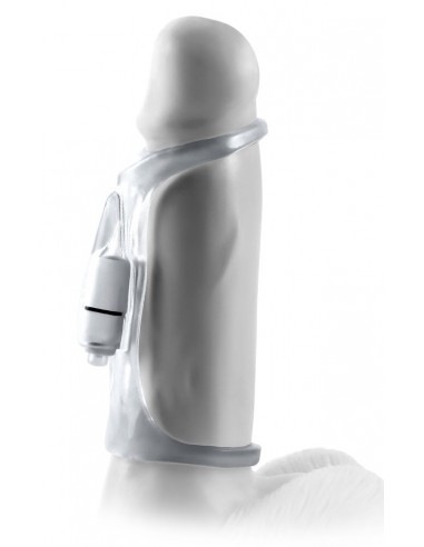 Wibrująca nakładka FX Vibrating Cock Sling Light - Przedłużki i nakładki na penisa - 3