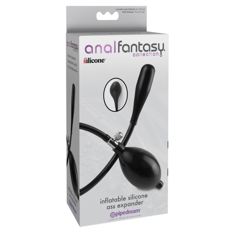 Wtyczka analna AFC Inflatable Expander — pompka balonowa, stożkowa końcówka 1,9 cm, długość wprowadzania 7,6 cm - 1