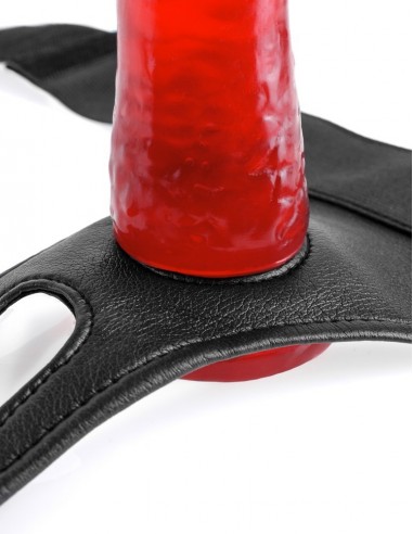 Ffs Crotchless Harness Black - Uprzęże Strapon - 6