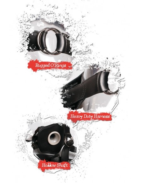 FFE Extreme Hollow Strap-On - Strap-ony, dilda na pasku bez wibracji - 3