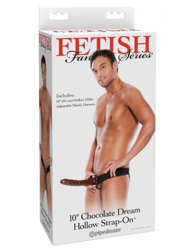 FFS 10 Chocolate Dream Hollow - Strap-ony, dilda na pasku bez wibracji - 1