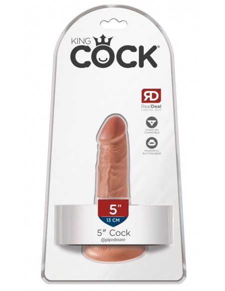 King Cock 5" Cock Tan - Dilda z cyberskóry - 1