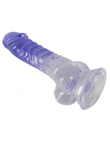 Crystal Clear Dildo with balls - Dilda żelowe - 6