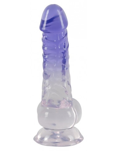 Crystal Clear Dildo with balls - Dilda żelowe - 7