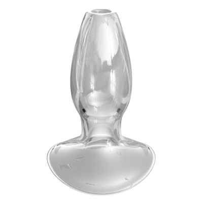 Korek analny z tunelem 2 cm Beginner's Anal Gaper ze szkła borokrzemianowego 9,6 cm - 1