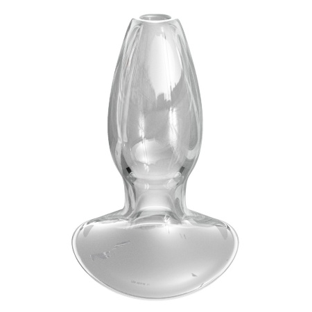 Korek analny z tunelem 2 cm Beginner's Anal Gaper ze szkła borokrzemianowego 9,6 cm - 1