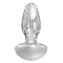 Korek analny z tunelem 2 cm Beginner's Anal Gaper ze szkła borokrzemianowego 9,6 cm - 1