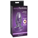 Korek analny wydrążony AFE Large Anal Gaper ze szkła borokrzemianowego z zatyczką – dł. całk. 10,9 cm, szer. zewn. 6,7 cm, śr. w - 1