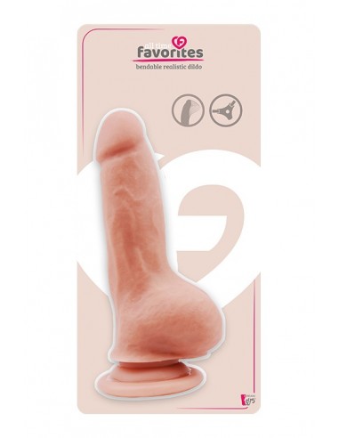 ALL TIME FAVORITES BENDABLE DILDO FLESH  - Dilda realistyczne - 1