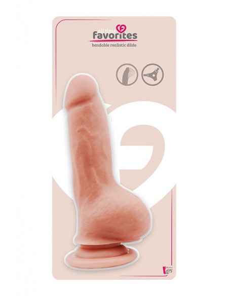 ALL TIME FAVORITES BENDABLE DILDO FLESH  - Dilda realistyczne - 1