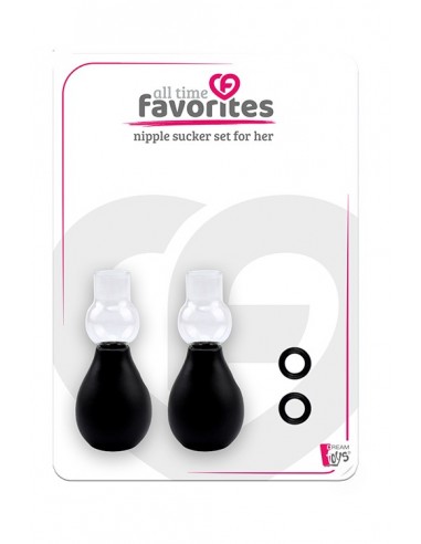 ALL TIME FAVORITES NIPPLE SUCKER SET HER - Pompki do sutków i pochwy - 1