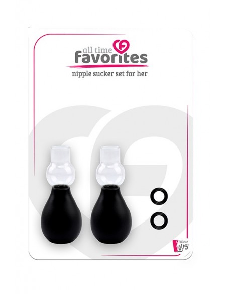 ALL TIME FAVORITES NIPPLE SUCKER SET HER - Pompki do sutków i pochwy - 1