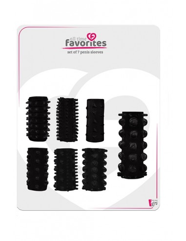 Nakładki na penisa ALL TIME FAVORITES PENIS SLEEVES SET - Przedłużki i nakładki na penisa - 1