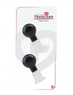 ALL TIME FAVORITES NIPPLE TEASER BLACK - Pompki do sutków i pochwy - 1 2