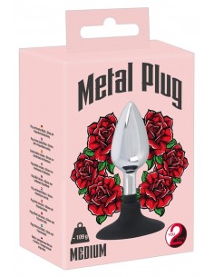 Metal Plug With Suchtion Cup - Duże Korki Analne - 1