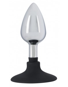 Metal Plug With Suchtion Cup - Duże Korki Analne - 1 2