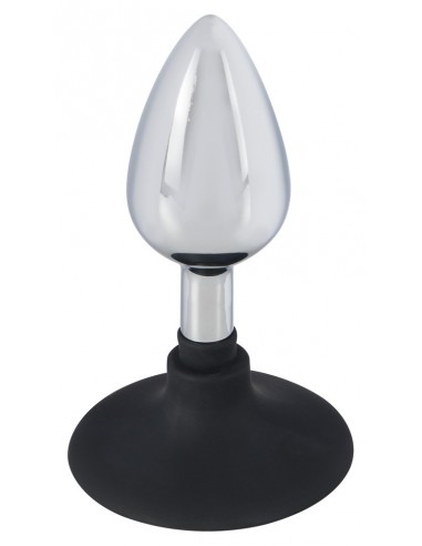 Metal Plug With Suchtion Cup - Duże Korki Analne - 3