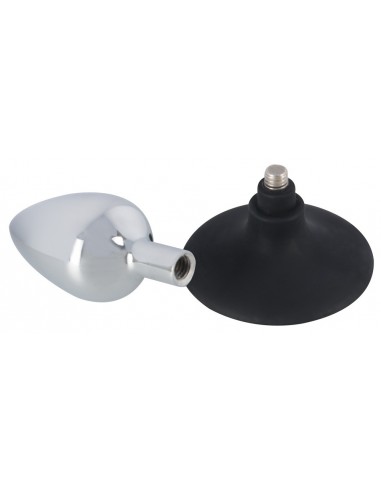 Metal Plug With Suchtion Cup - Duże Korki Analne - 5