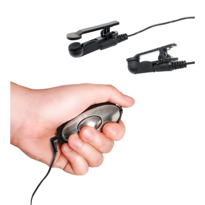 Zaciski na sutki z elektrostymulacją Shock Therapy Nipple Clamps – regulowany nacisk mechaniczny i impulsy elektryczne - 1 2