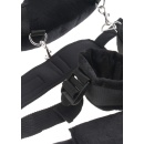 Zestaw do krępowania Position Master With Cuffs – regulowane pasy z poliamidu, wyściełana obręcz szyjna, metalowe karabińczyki o - 8