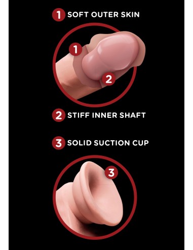 3D Cock Swinging Balls 8 Inch - Dilda realistyczne - 7