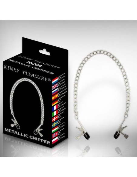 Kinky Pleasure - Mettalic Gripper Kinky Clamps - Klamry i klipsy na sutki - 1