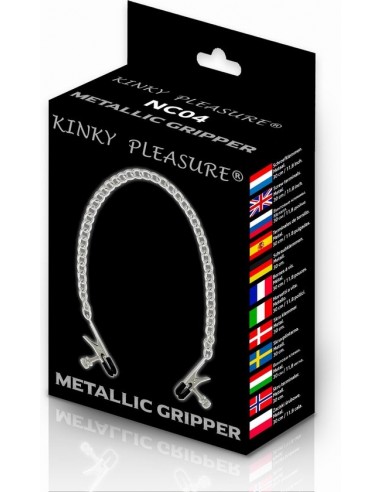 Kinky Pleasure - Mettalic Gripper Kinky Clamps - Klamry i klipsy na sutki - 3
