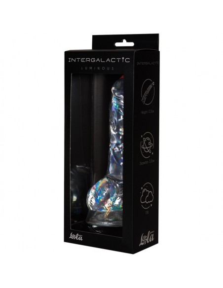Dildo- Transparent Dildo Intergalactic Luminous - Dilda żelowe - 3