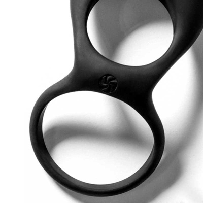 Wibrujący Pierścień Na Penisa Vibrating Double Cockring Daydream Black - 1 2